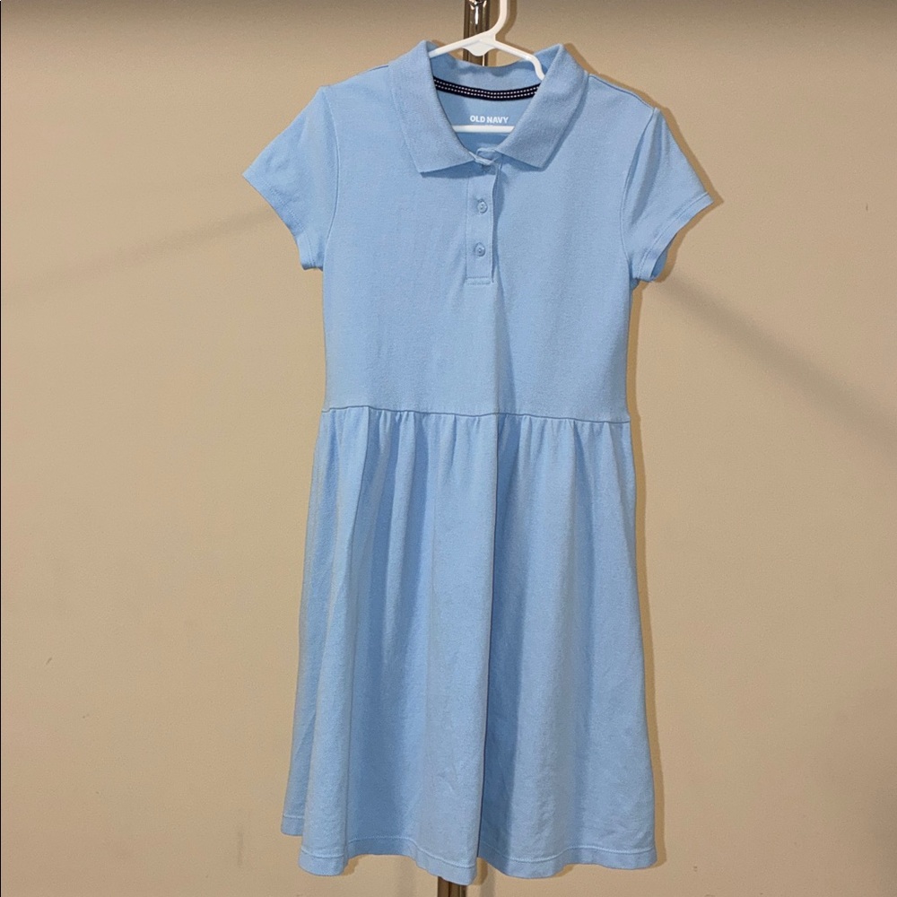 Old Navy Girls’ Light Blue Pique Polo Dress